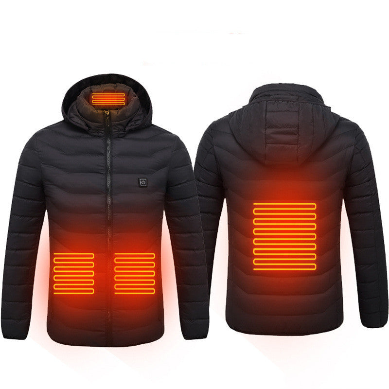 New Heated Jacket Coat USB Electric, Winter Jacket