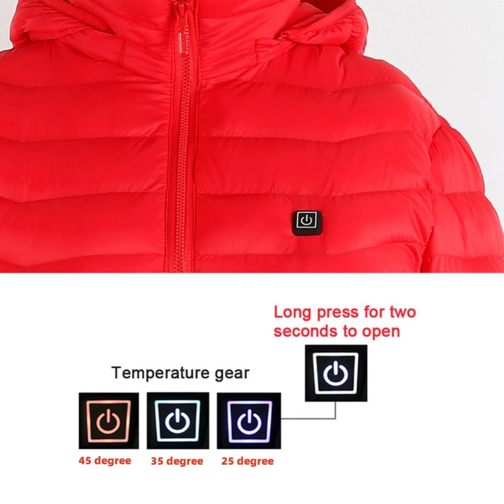 New Heated Jacket Coat USB Electric, Winter Jacket