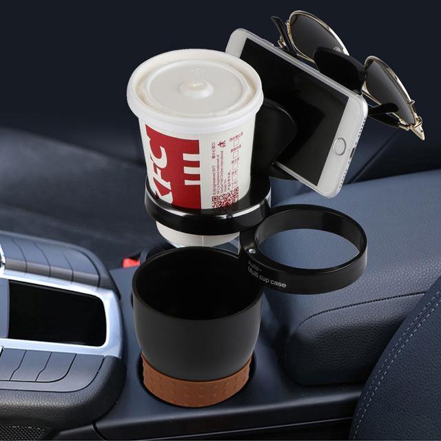 DriveMate Universal Car Cup Holder – Adjustable Door Mount Drink Organizer
