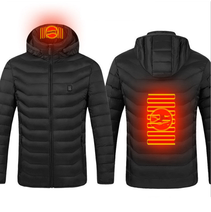 New Heated Jacket Coat USB Electric, Winter Jacket