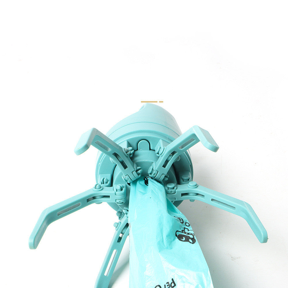 Portable Lightweight Dog Pooper Scooper With Built-in Poop Bag Dispenser Eight-claw Shovel For cc Pet Products