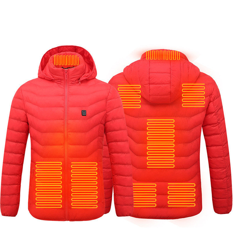 New Heated Jacket Coat USB Electric, Winter Jacket