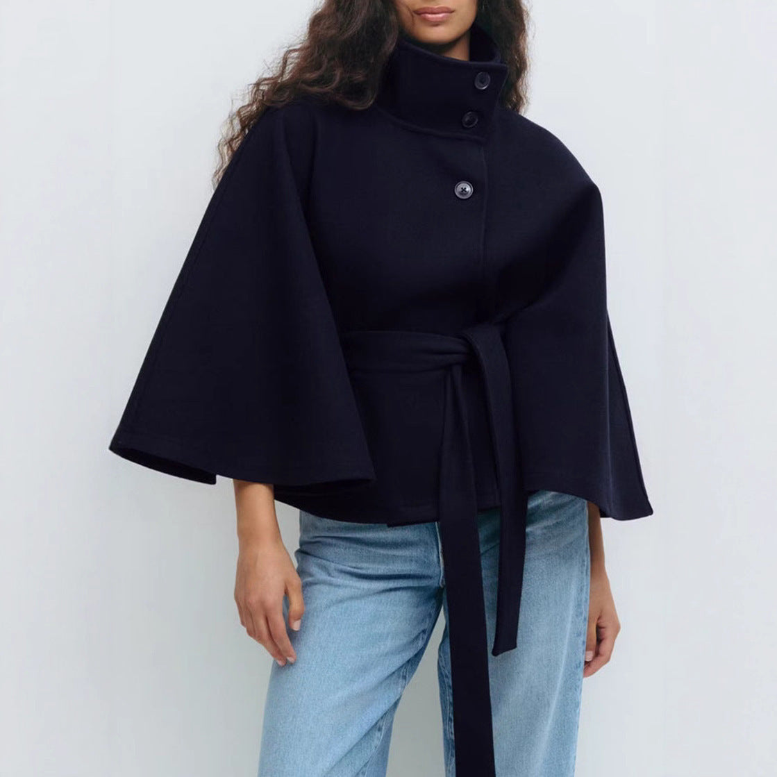 Aurelia High Neck Belted Winter Coat