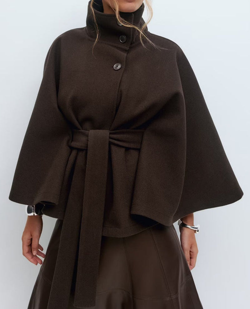 Aurelia High Neck Belted Winter Coat