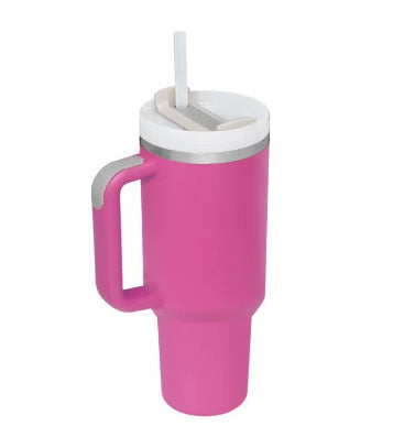 40oz Tumbler With Handle Straw and lid, Suitable For Car/Gym/Office/Travel
