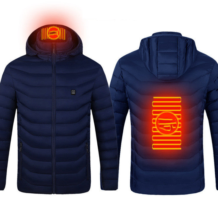 New Heated Jacket Coat USB Electric, Winter Jacket