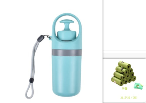 Portable Lightweight Dog Pooper Scooper With Built-in Poop Bag Dispenser Eight-claw Shovel For cc Pet Products