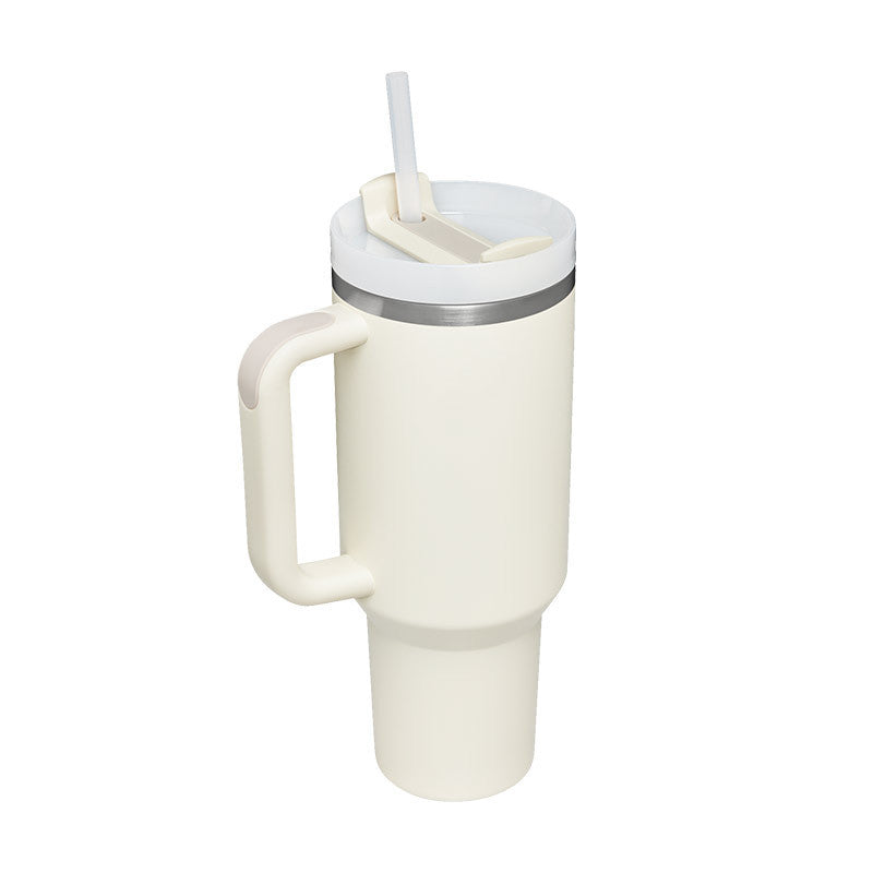 40oz Tumbler With Handle Straw and lid, Suitable For Car/Gym/Office/Travel