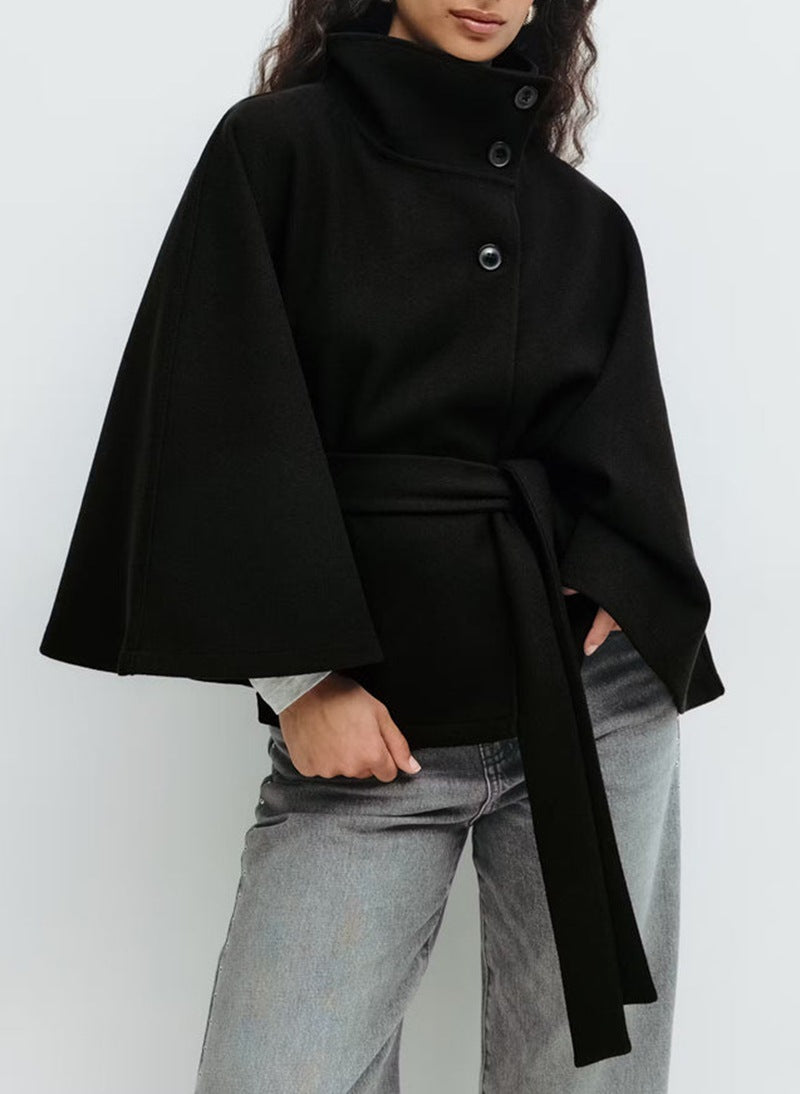 Aurelia High Neck Belted Winter Coat