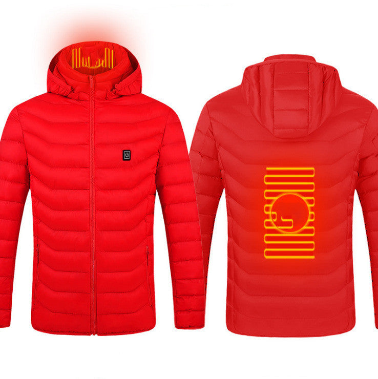 New Heated Jacket Coat USB Electric, Winter Jacket