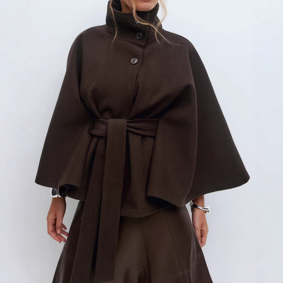 Aurelia High Neck Belted Winter Coat