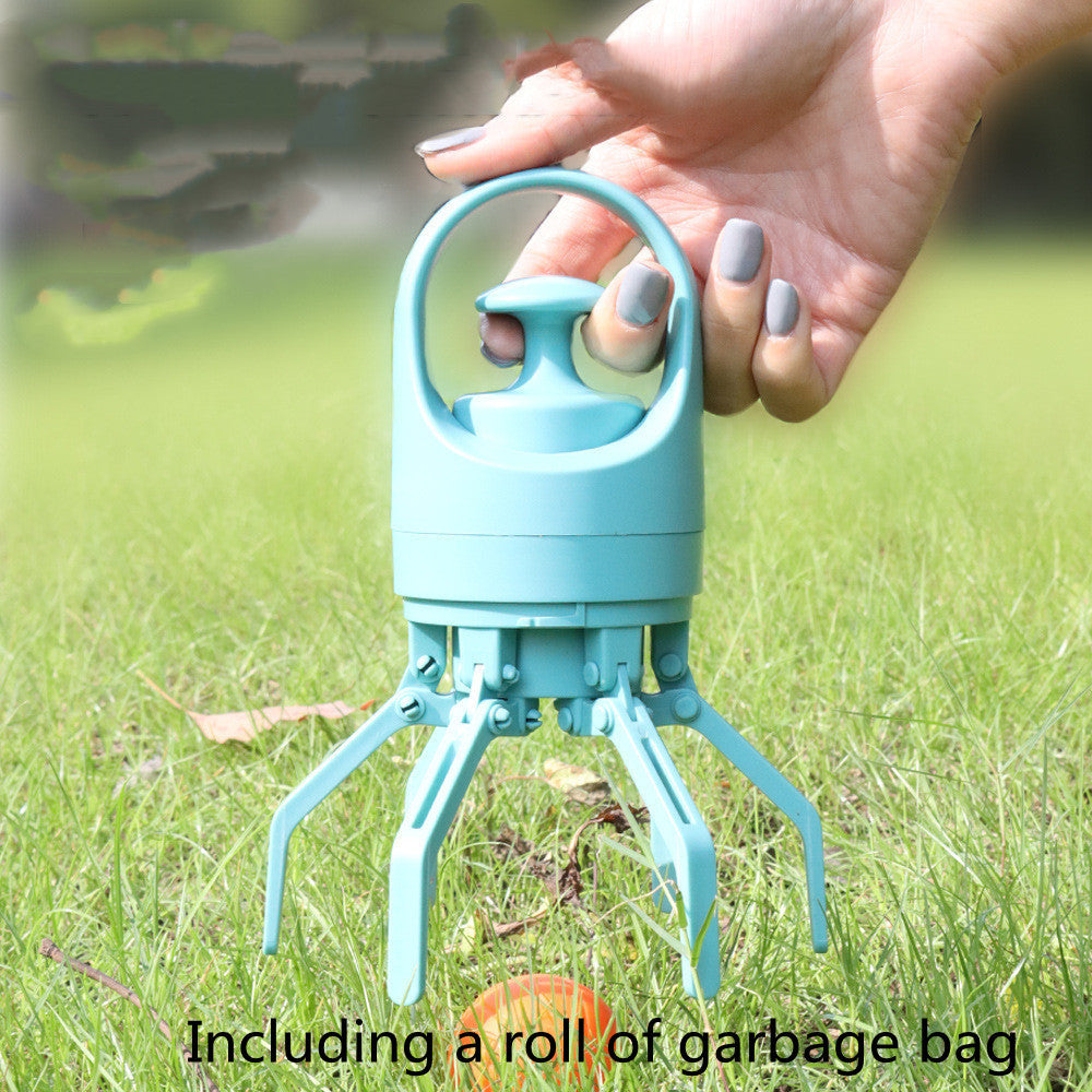 Portable Lightweight Dog Pooper Scooper With Built-in Poop Bag Dispenser Eight-claw Shovel For cc Pet Products