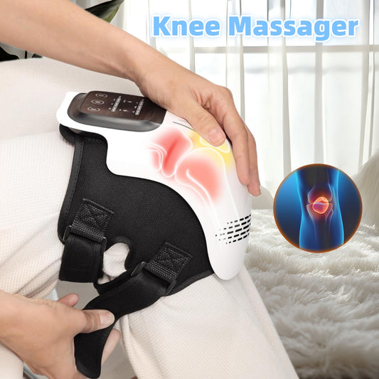 Electric Intelligent Kneading Heating Knee Massager Rechargeable Pain Relief Infrared Laser Vibration Knee Massager
