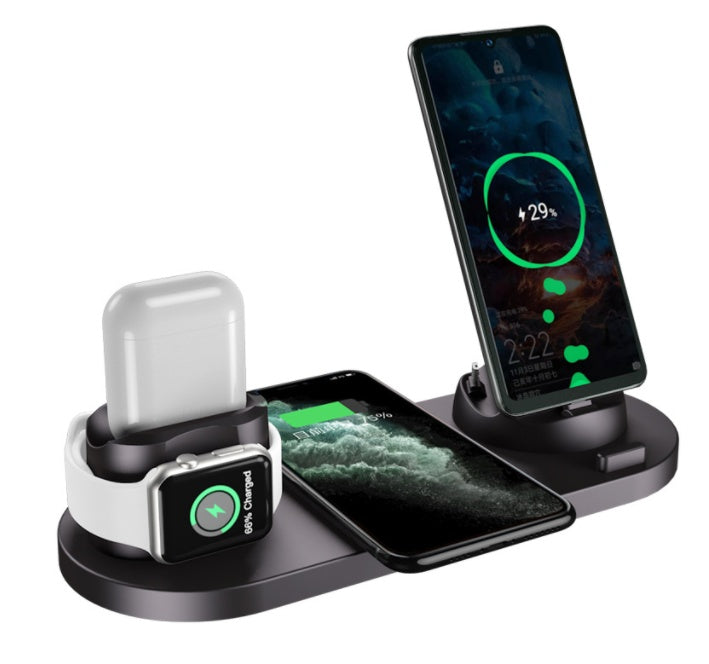 6-in-1 Wireless Charger For IPhone, Airpods & Watch