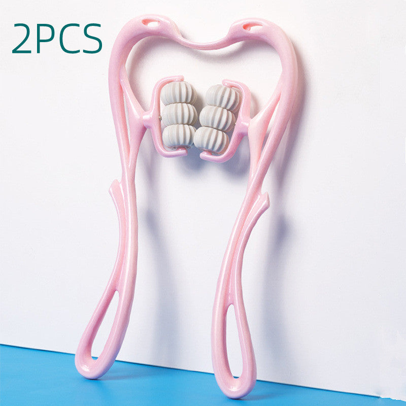 Multifunctional Manual Six-wheel Neck Massager / Massage Relieve Roller Massage Tool