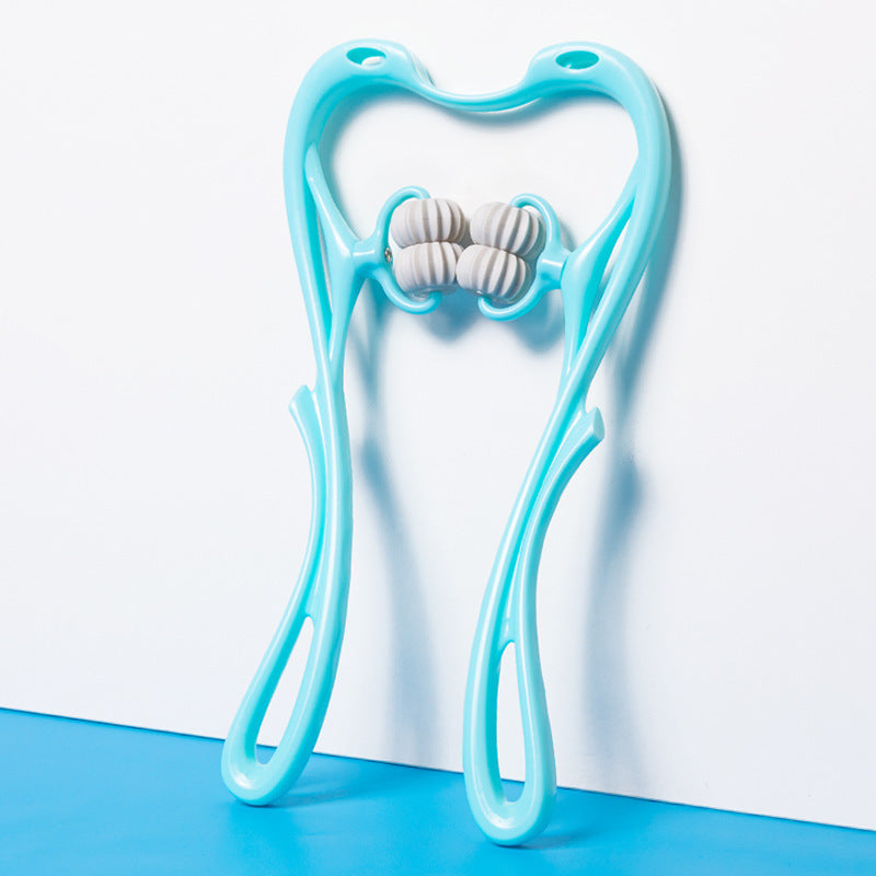 Multifunctional Manual Six-wheel Neck Massager / Massage Relieve Roller Massage Tool