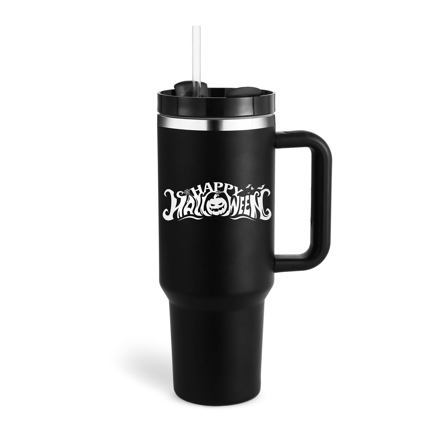 40oz Tumbler With Handle Straw and lid, Suitable For Car/Gym/Office/Travel