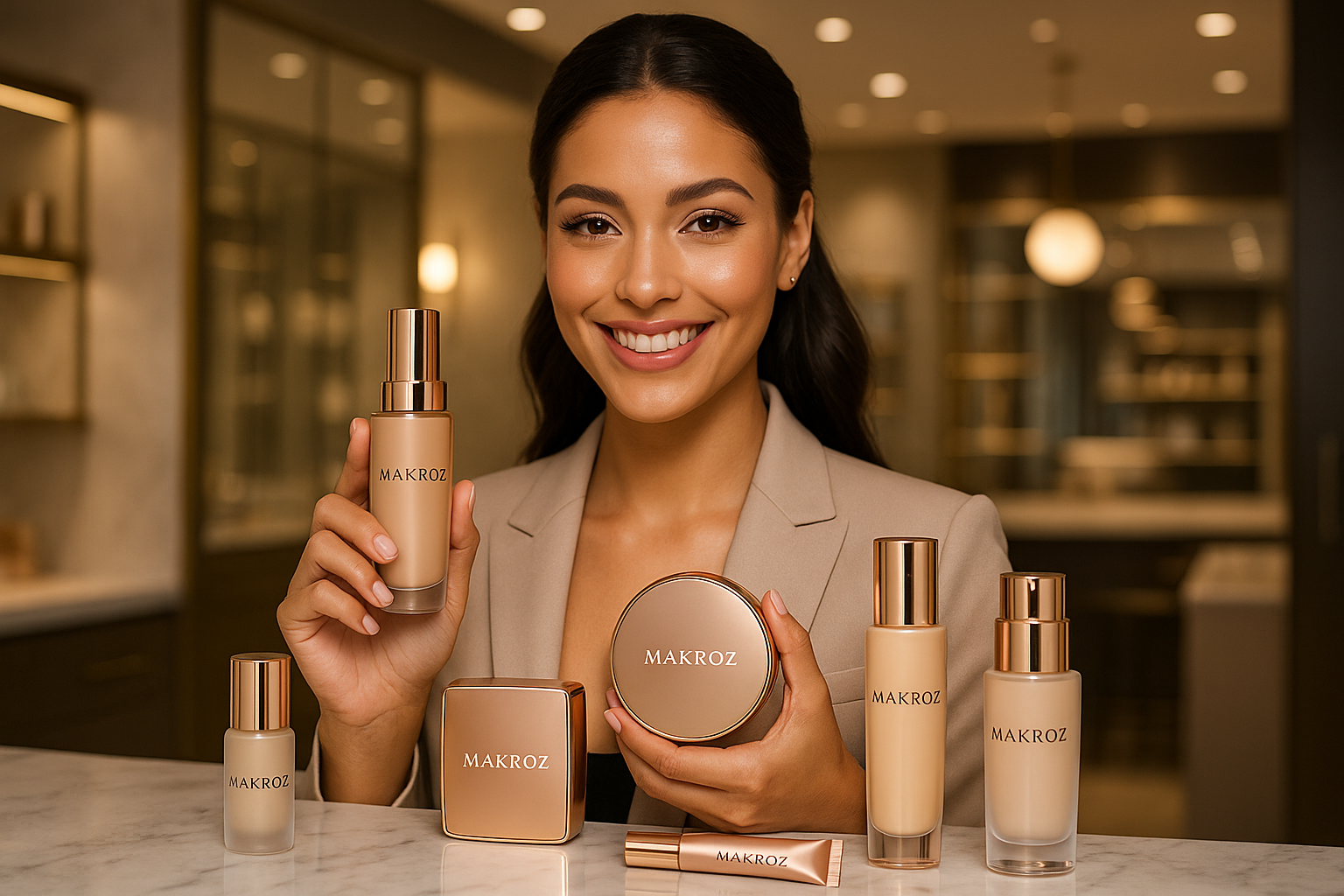 Change only the background and make her stand