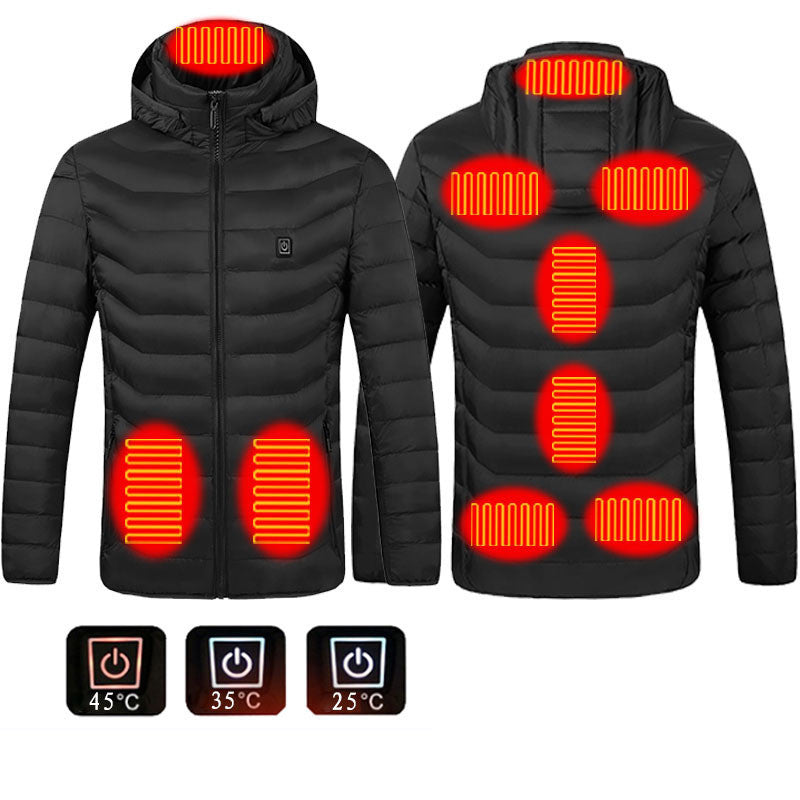 New Heated Jacket Coat USB Electric, Winter Jacket