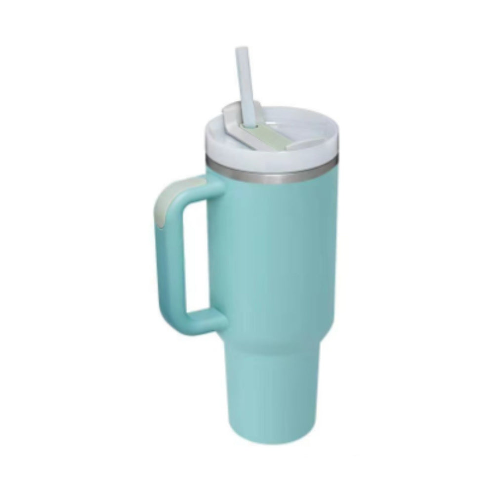 40oz Tumbler With Handle Straw and lid, Suitable For Car/Gym/Office/Travel