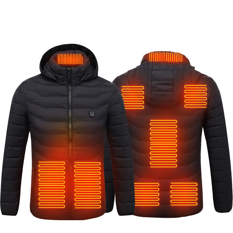New Heated Jacket Coat USB Electric, Winter Jacket