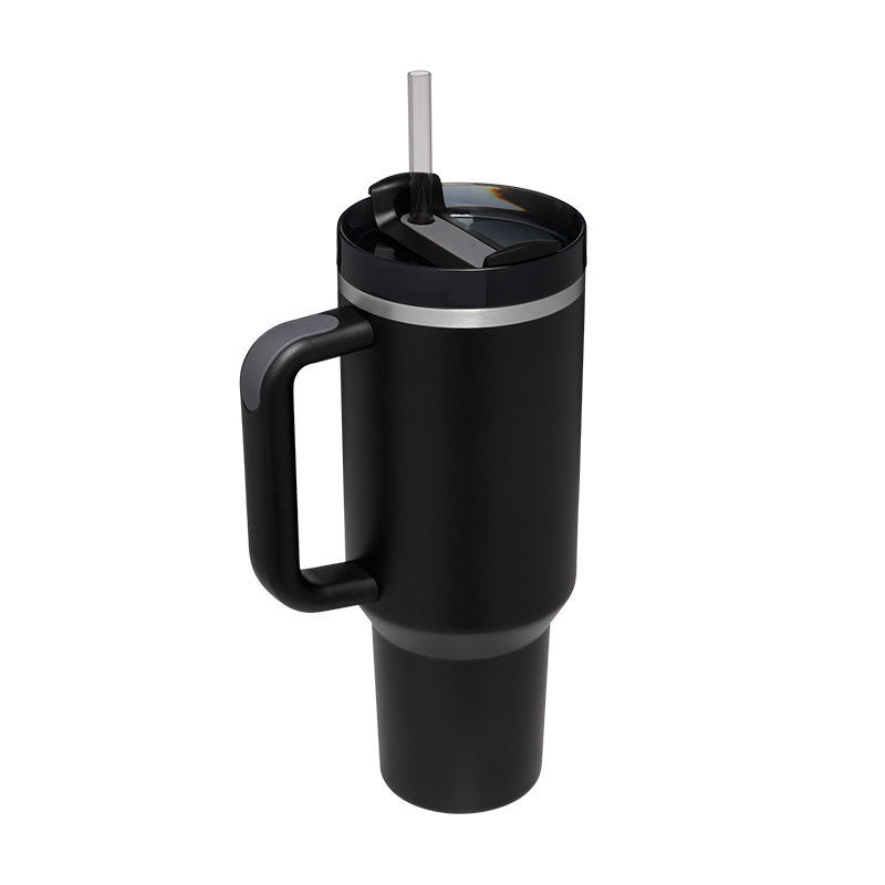 40oz Tumbler With Handle Straw and lid, Suitable For Car/Gym/Office/Travel