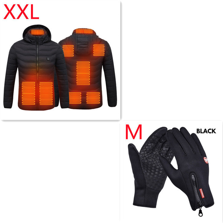 New Heated Jacket Coat USB Electric, Winter Jacket