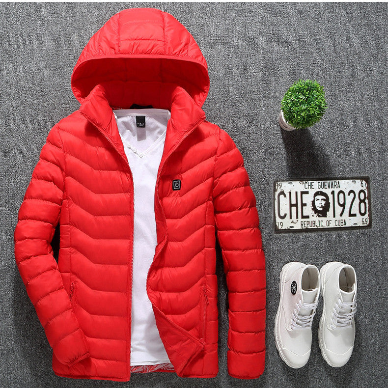 New Heated Jacket Coat USB Electric, Winter Jacket